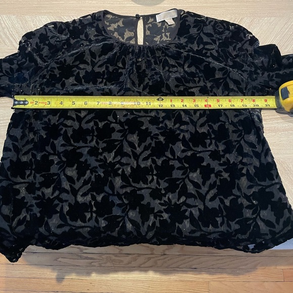 MICHAEL Michael Kors Velvet Shimmer Long sleeve top - Picture 4 of 4